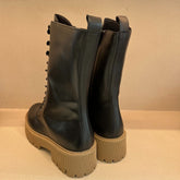 Pregunta Stivale Stringato Nero